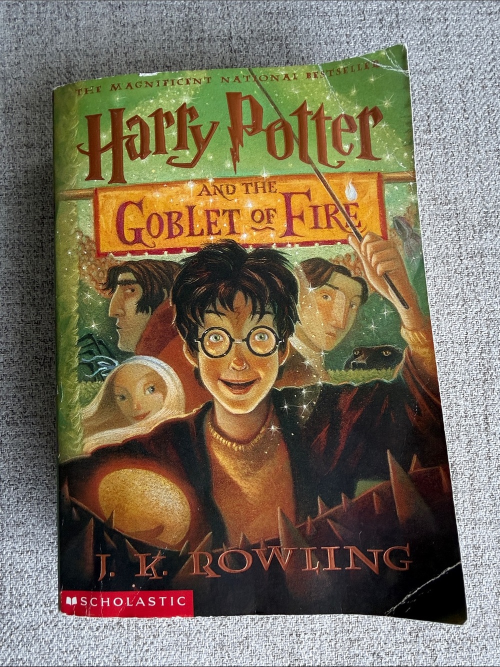 Scholastic Harry Potter and the Goblet of Fire - Green/Gold Cover Art